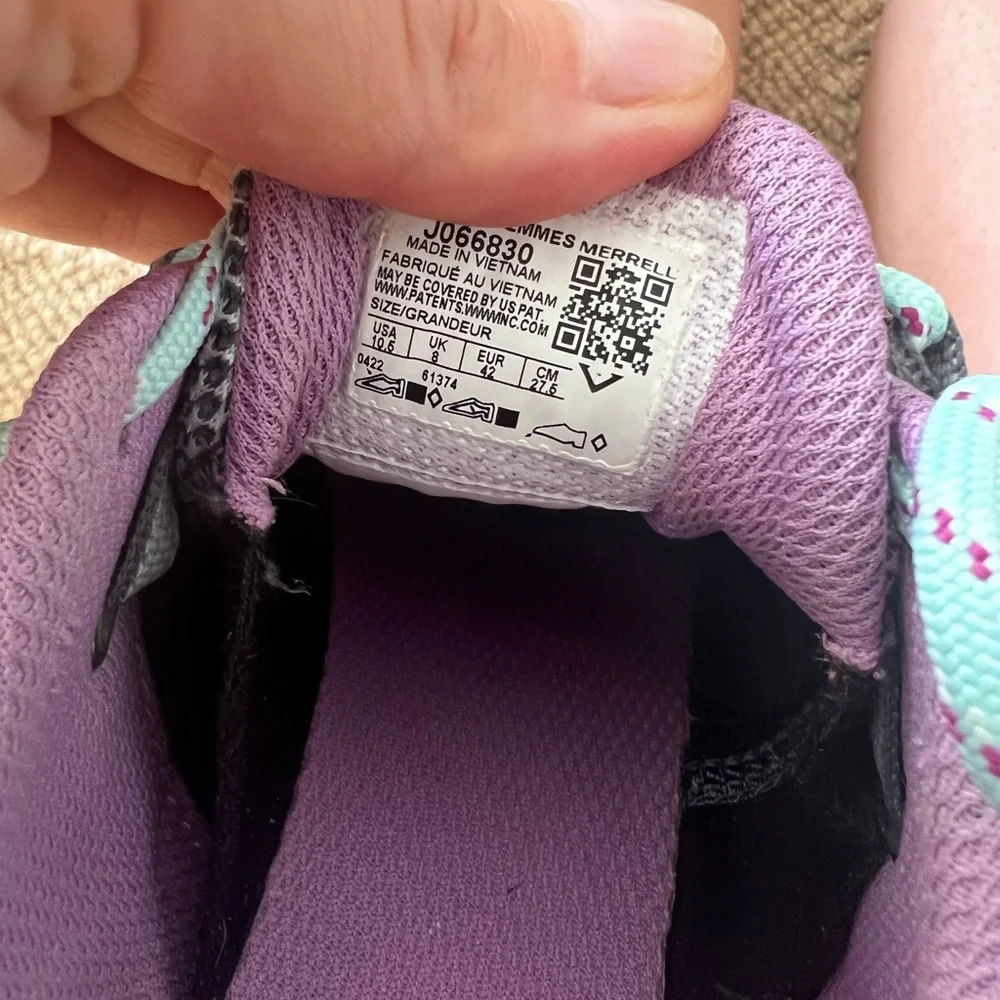 Women's Athletic Shoes - Black and Purple